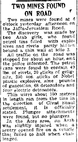 A newspaper snippet.