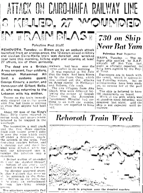 A newspaper snippet.