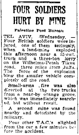 A newspaper snippet