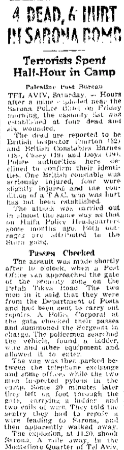 A newspaper snippet.