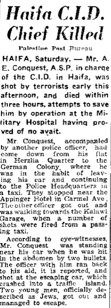 A newspaper snippet