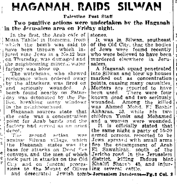 A newspaper snippet