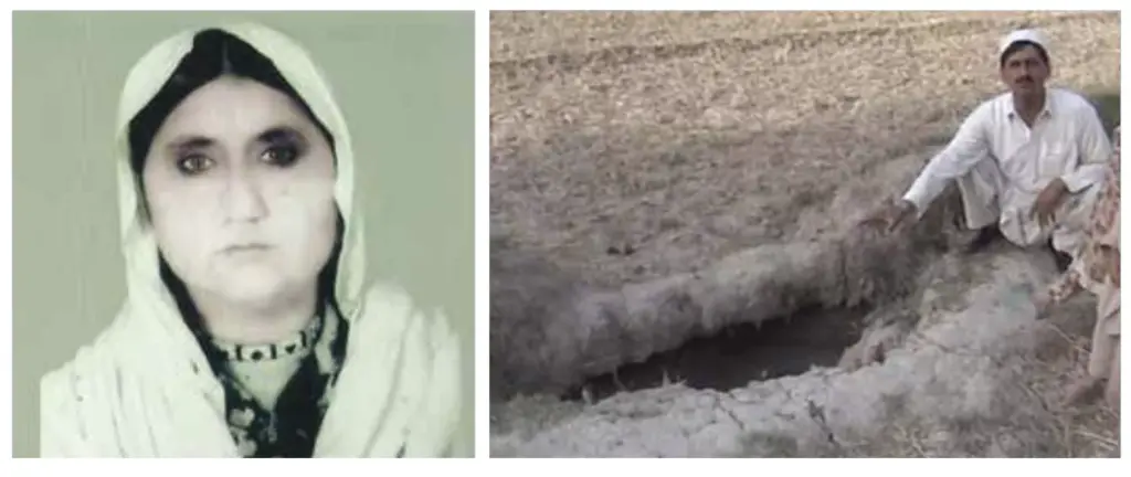 A old woman victim to US drone attacks in FATA.
