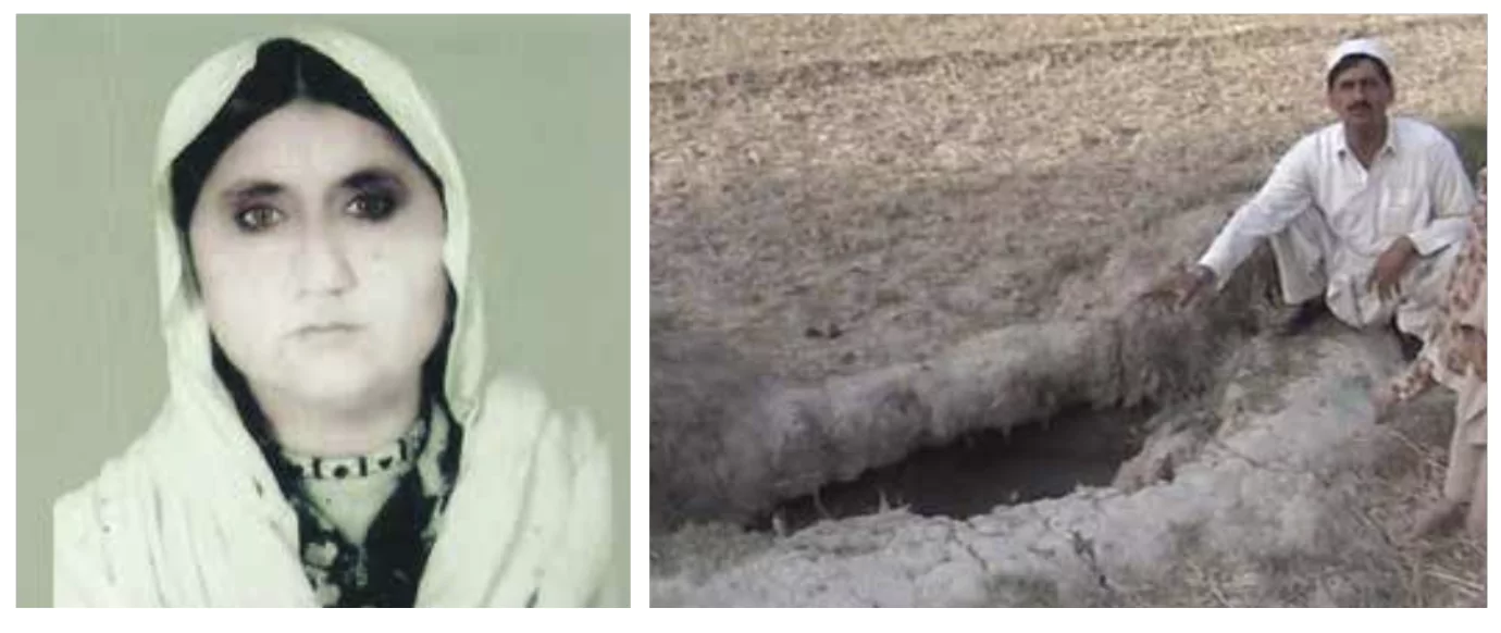 A old woman victim to US drone attacks in FATA.